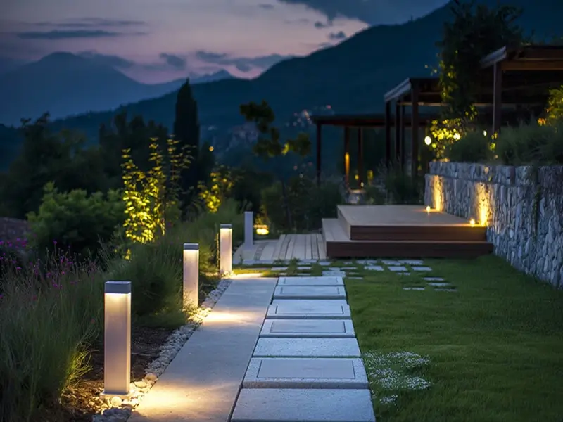 Bahçe Aydınlatması Altyapısı ve Armatür Montajı - Creil